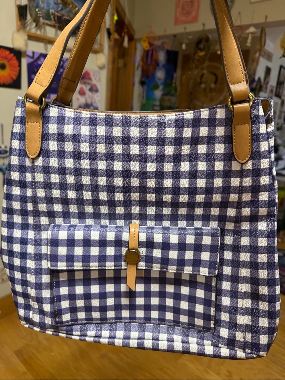 St. John’s bay - Navy & White- tote bag for women